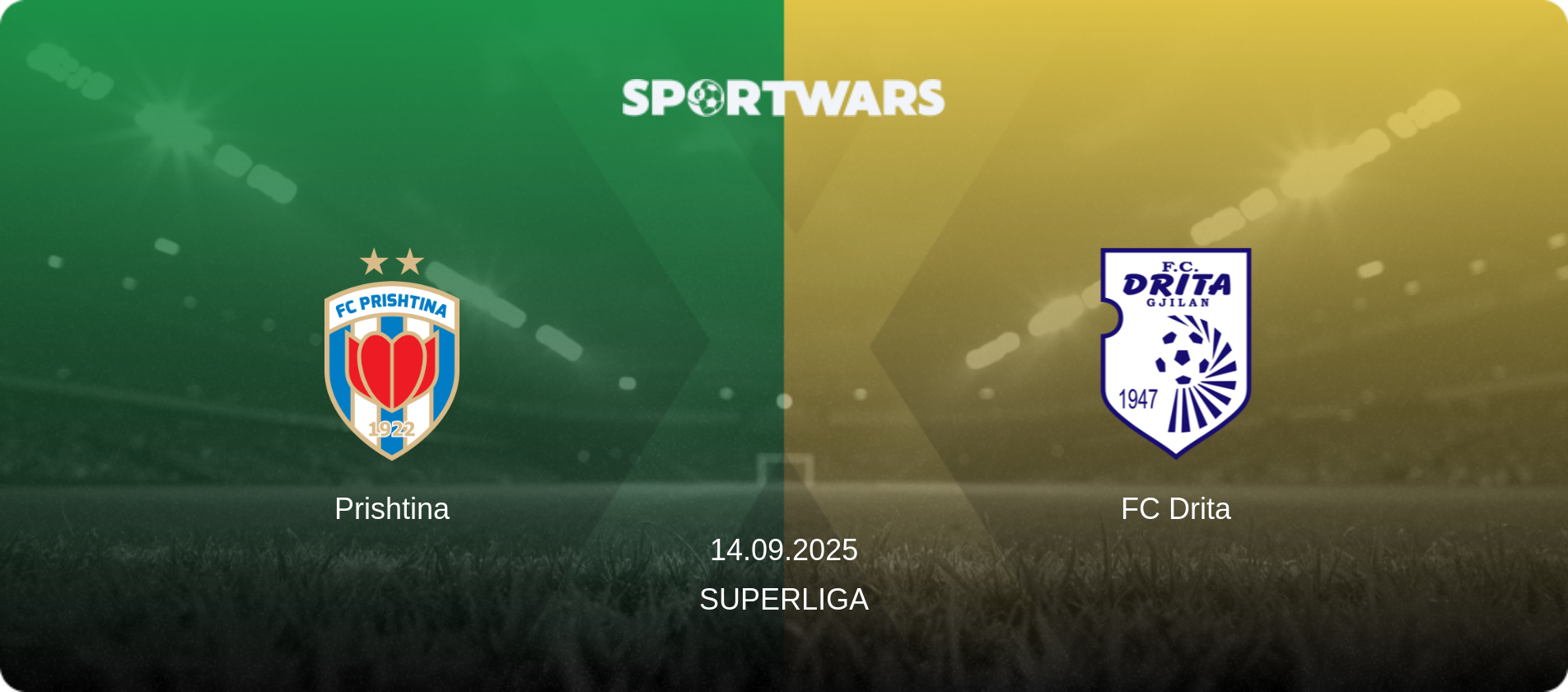 Prishtina — FC Drita, 14.09.2025 — Superliga (match preview)