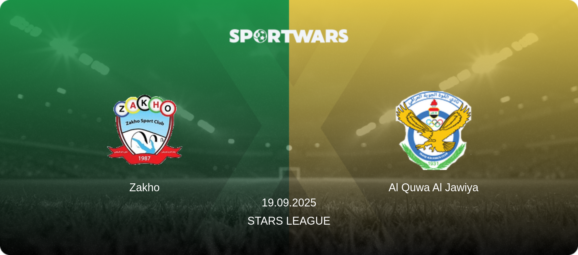 Zakho — Al Quwa Al Jawiya, 19.09.2025 — Stars League (match preview)