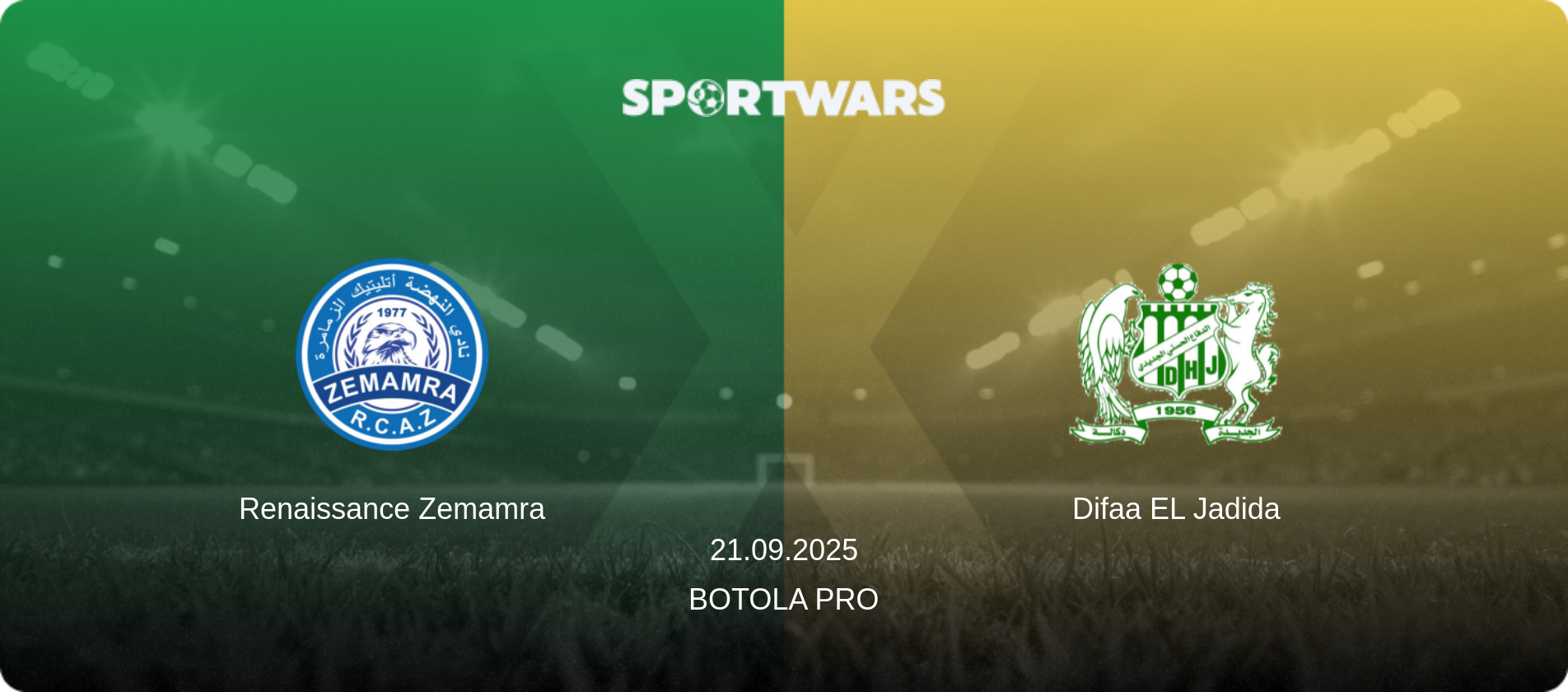 Renaissance Zemamra — Difaa EL Jadida, 21.09.2025 — Botola Pro (match preview)