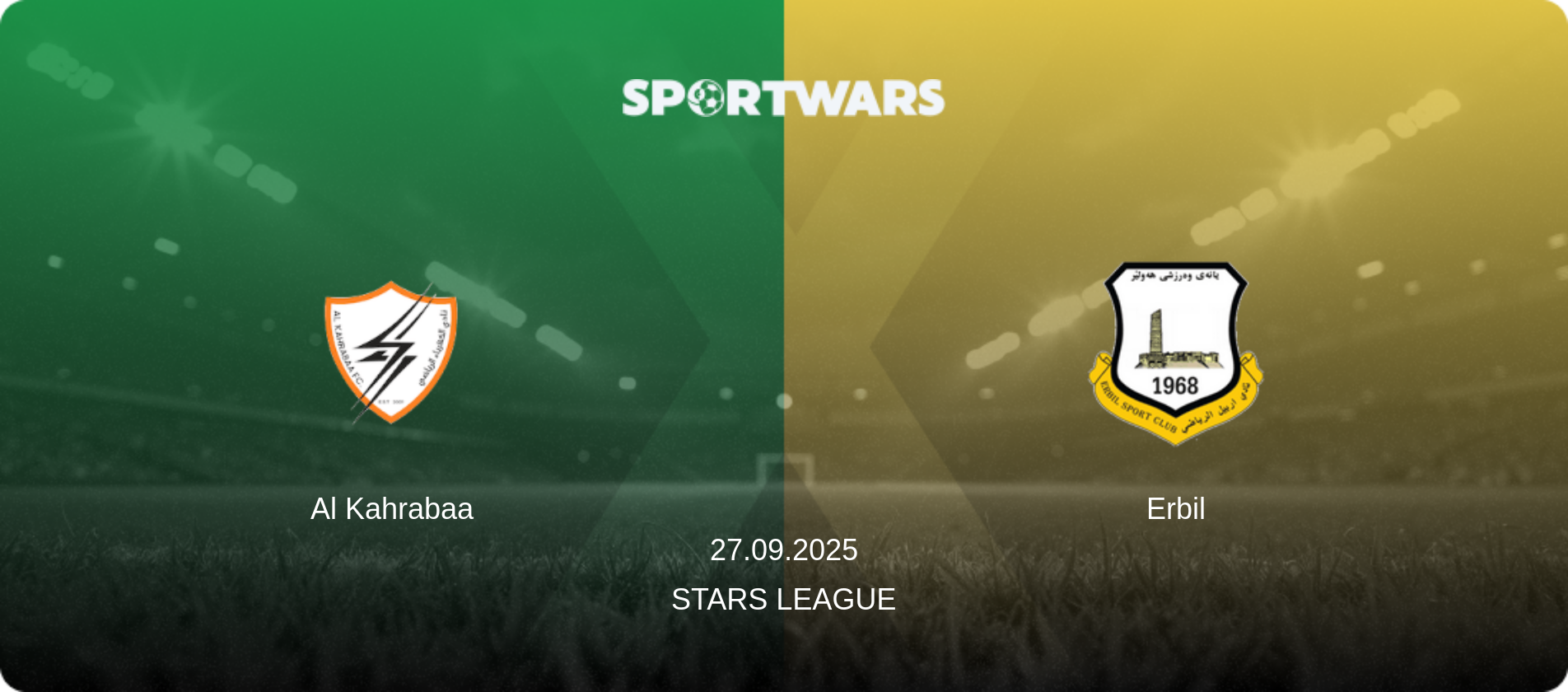 Al Kahrabaa — Erbil, 27.09.2025 — Stars League (match preview)