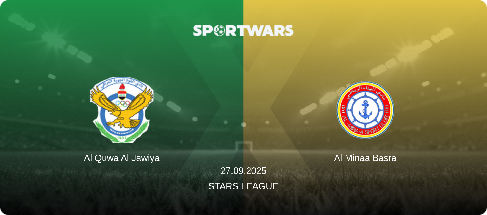 Al Quwa Al Jawiya — Al Minaa Basra, 27.09.2025 — Stars League (match preview)