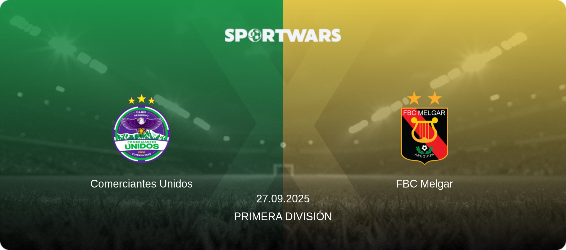 Comerciantes Unidos — FBC Melgar, 27.09.2025 — Primera División (match preview)