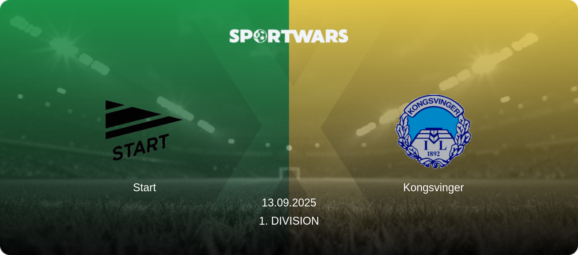Start — Kongsvinger, 13.09.2025 — 1. Division (match preview)