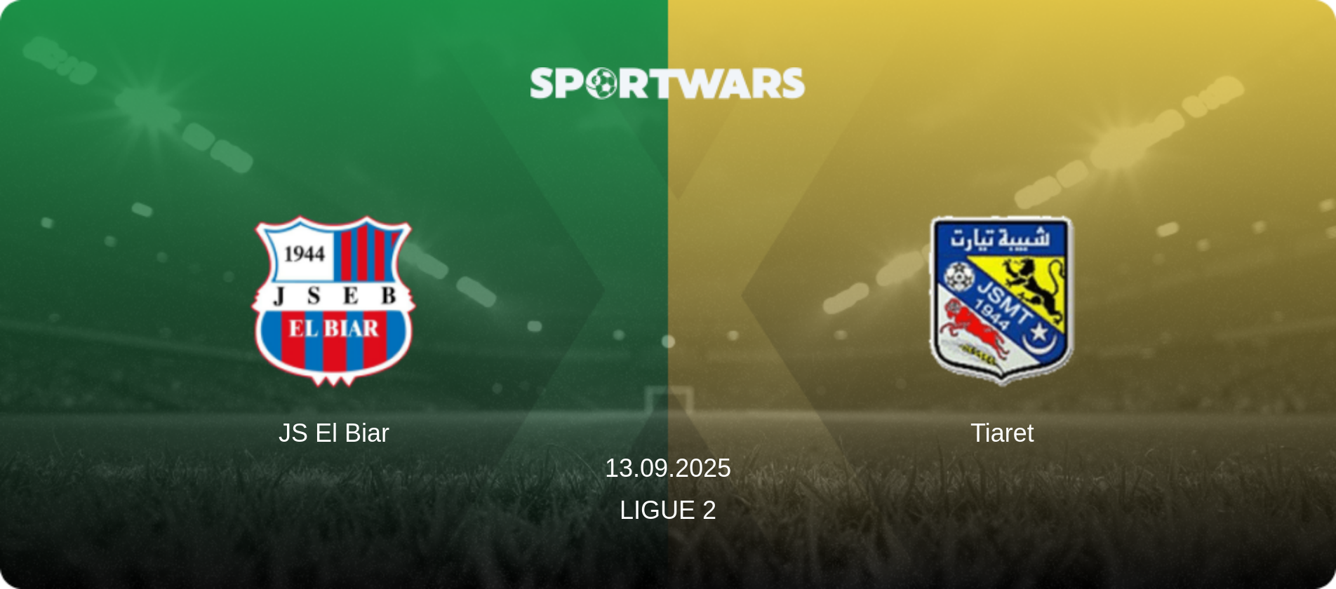 JS El Biar — Tiaret, 13.09.2025 — Ligue 2 (match preview)