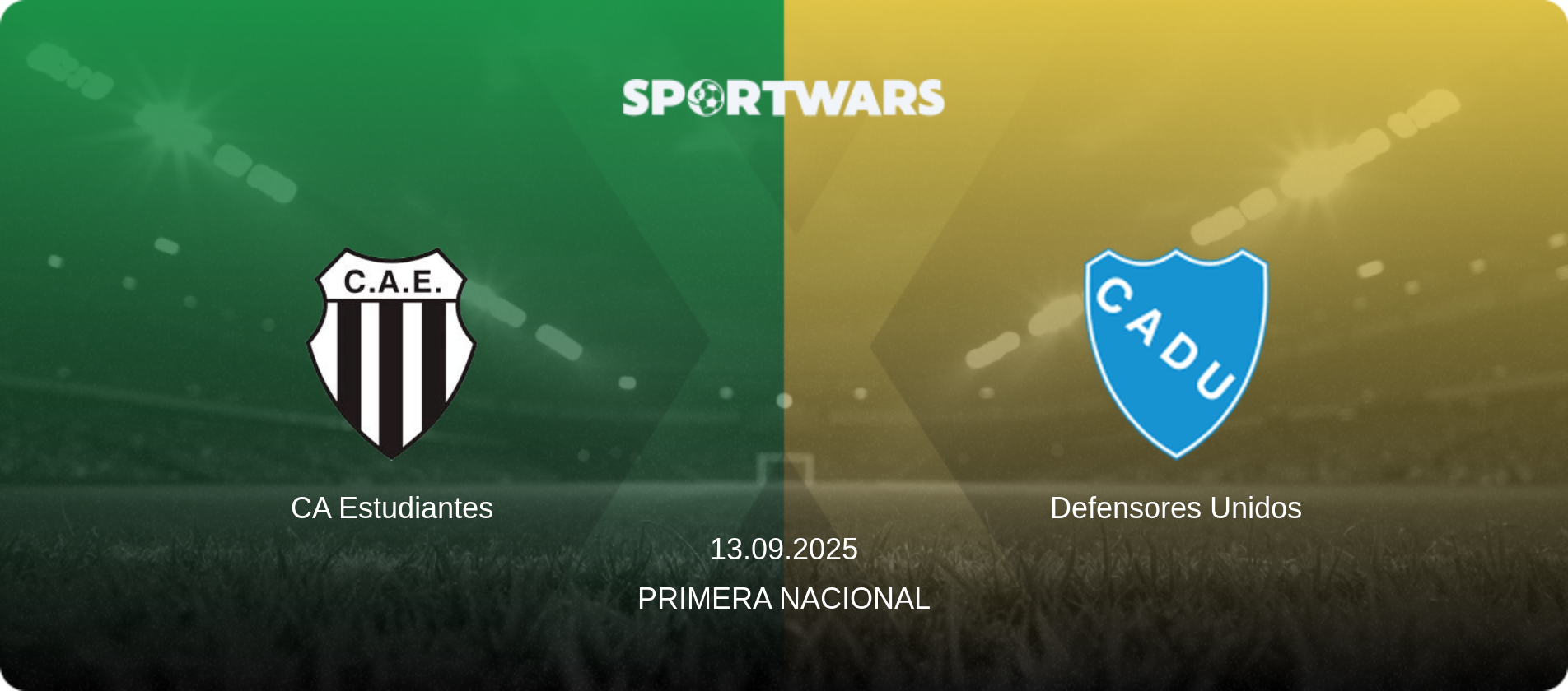 CA Estudiantes — Defensores Unidos, 13.09.2025 — Primera Nacional (match preview)