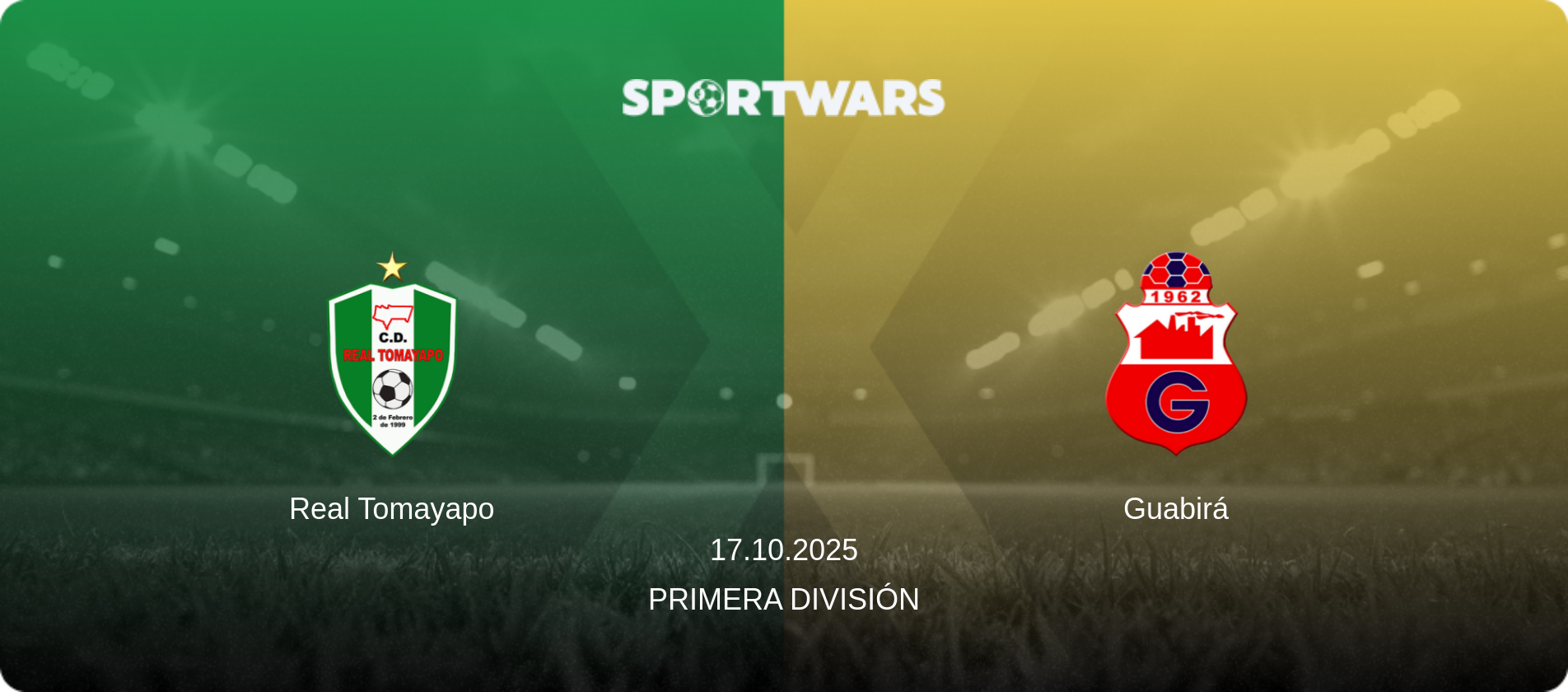 Real Tomayapo — Guabirá, 17.10.2025 — Primera División (match preview)