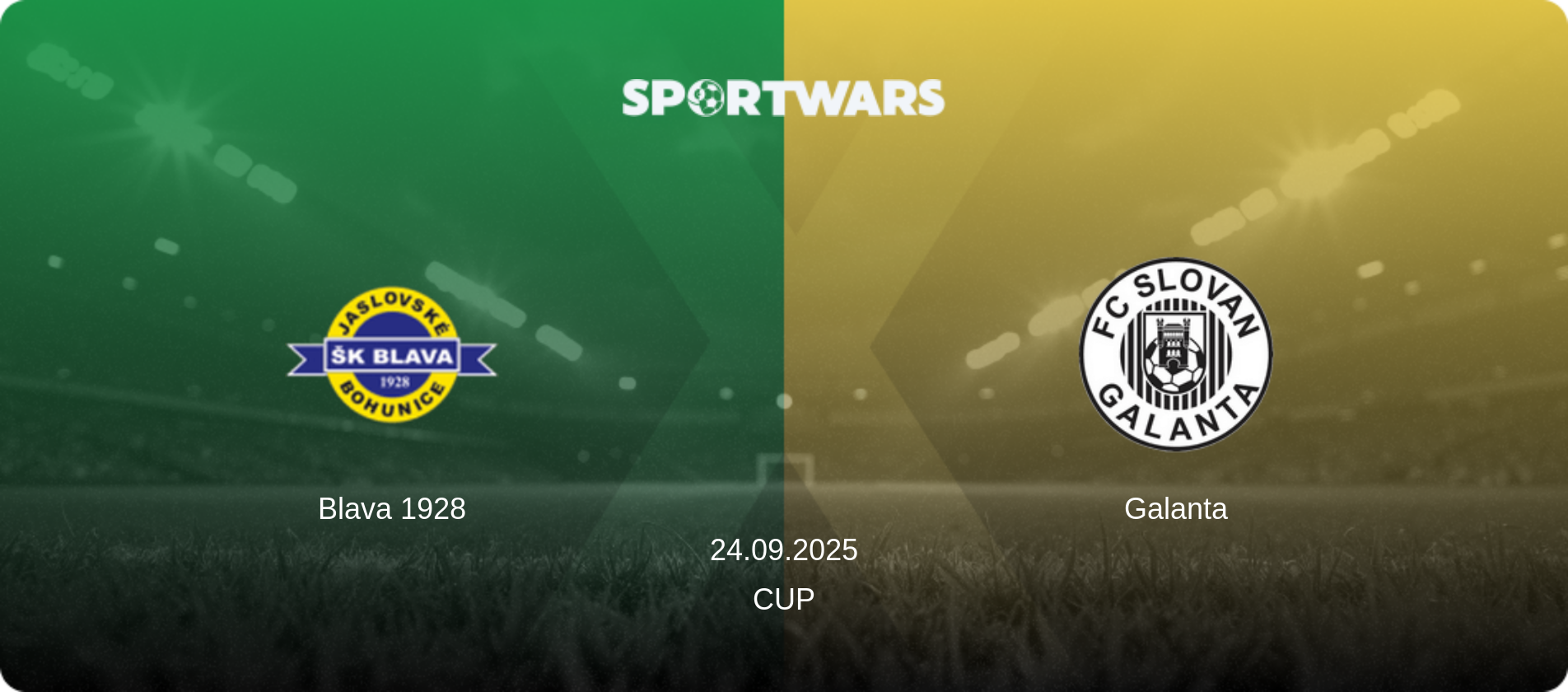 Blava 1928 — Galanta, 24.09.2025 — Cup (match preview)