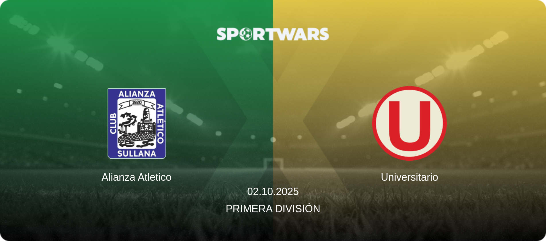 Alianza Atletico — Universitario, 02.10.2025 — Primera División (match preview)