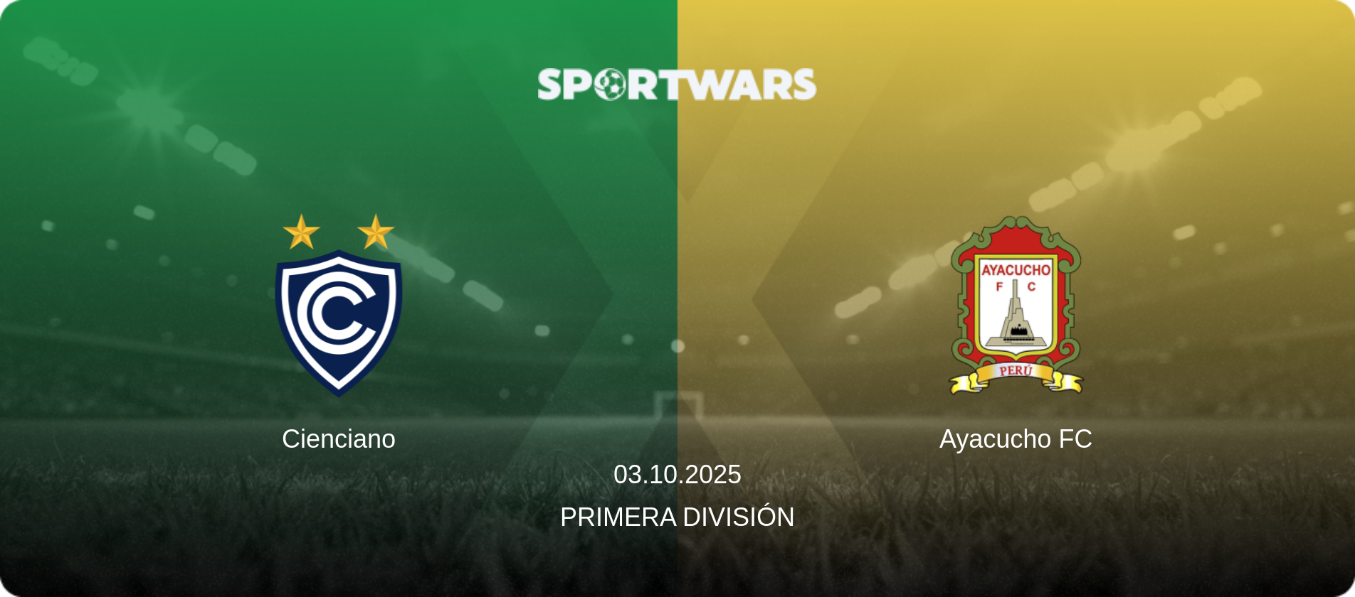 Cienciano — Ayacucho FC, 03.10.2025 — Primera División (match preview)