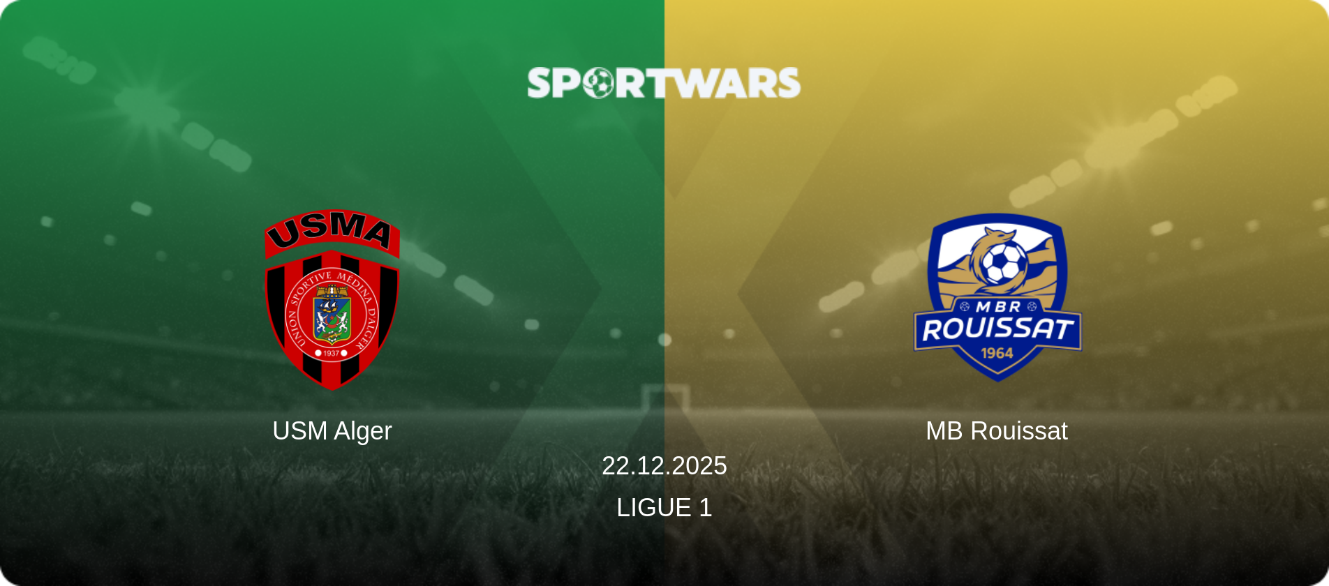 USM Alger — MB Rouissat, 22.12.2025 — Ligue 1 (match preview)