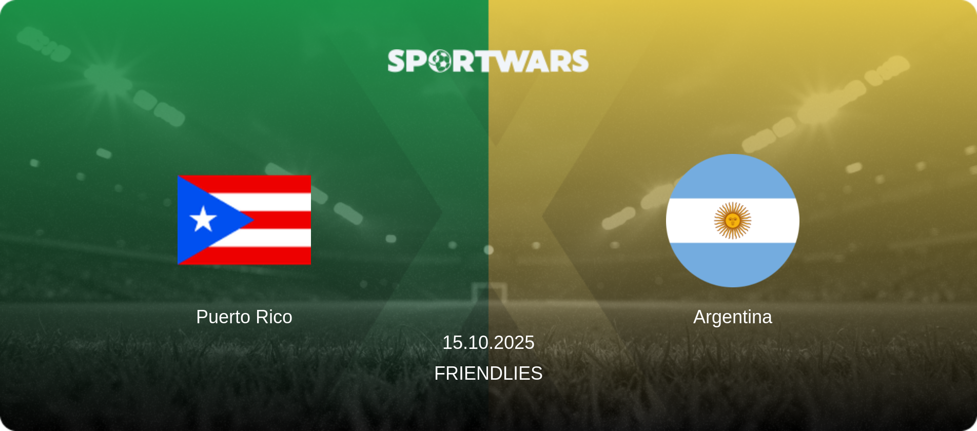 Puerto Rico — Argentina, 15.10.2025 — Friendlies (match preview)