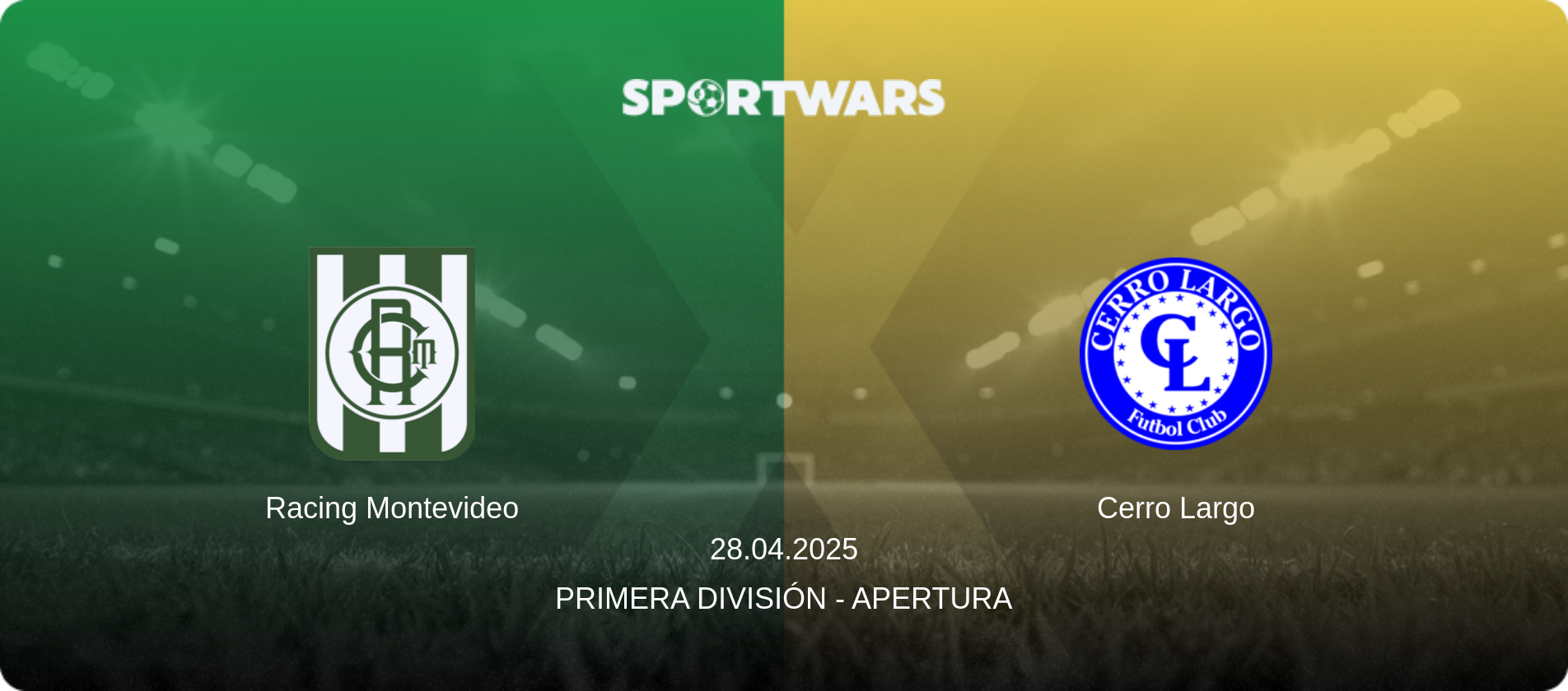 Racing Montevideo — Cerro Largo, 28.04.2025 — Primera División - Apertura (match preview)
