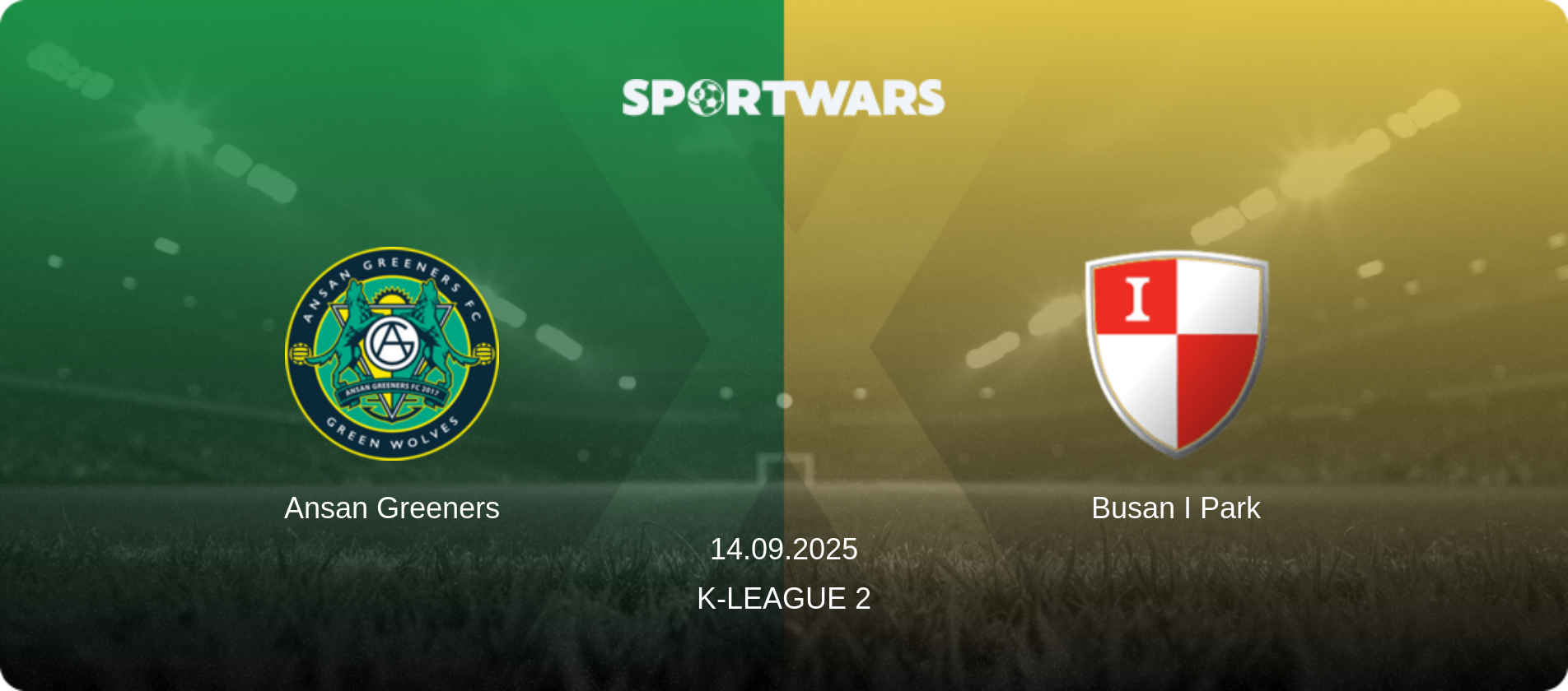Ansan Greeners — Busan I Park, 14.09.2025 — K-League 2 (match preview)