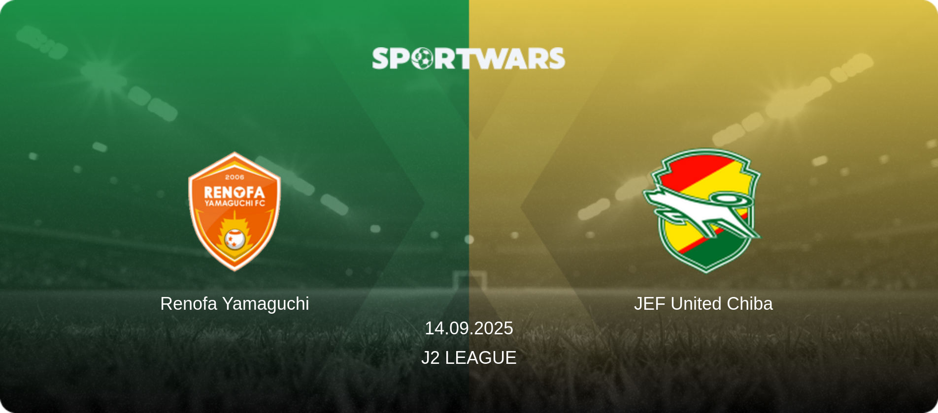 Renofa Yamaguchi — JEF United Chiba, 14.09.2025 — J2 League (match preview)