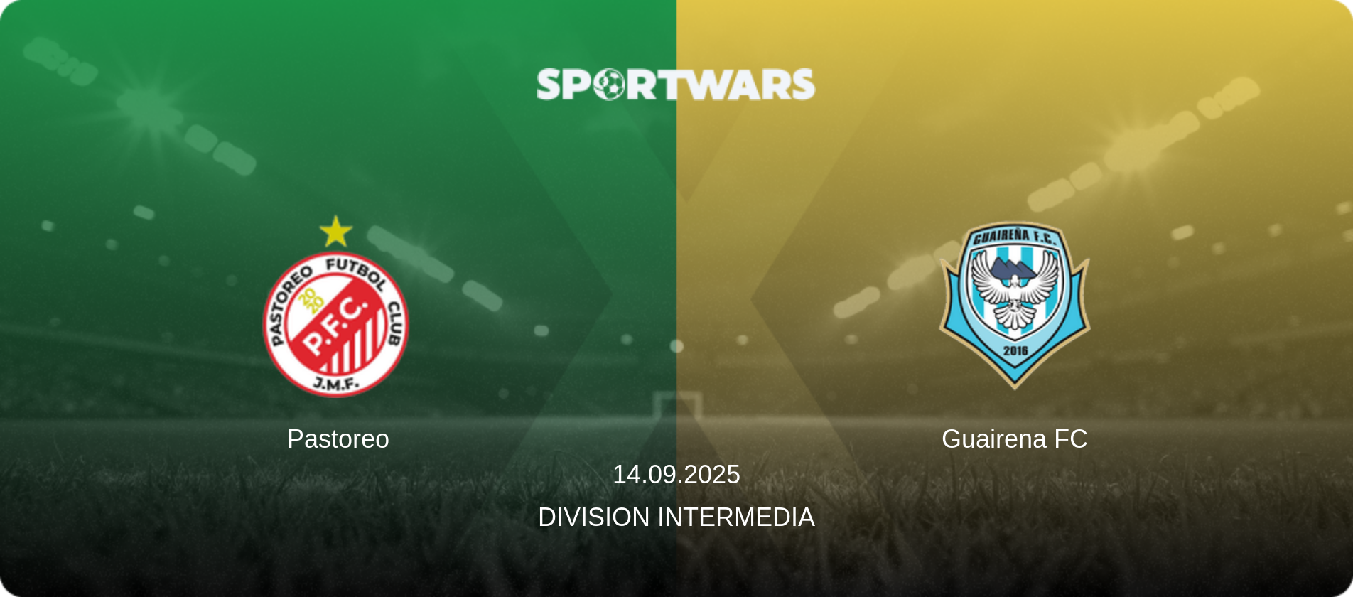 Pastoreo — Guairena FC, 14.09.2025 — Division Intermedia (match preview)
