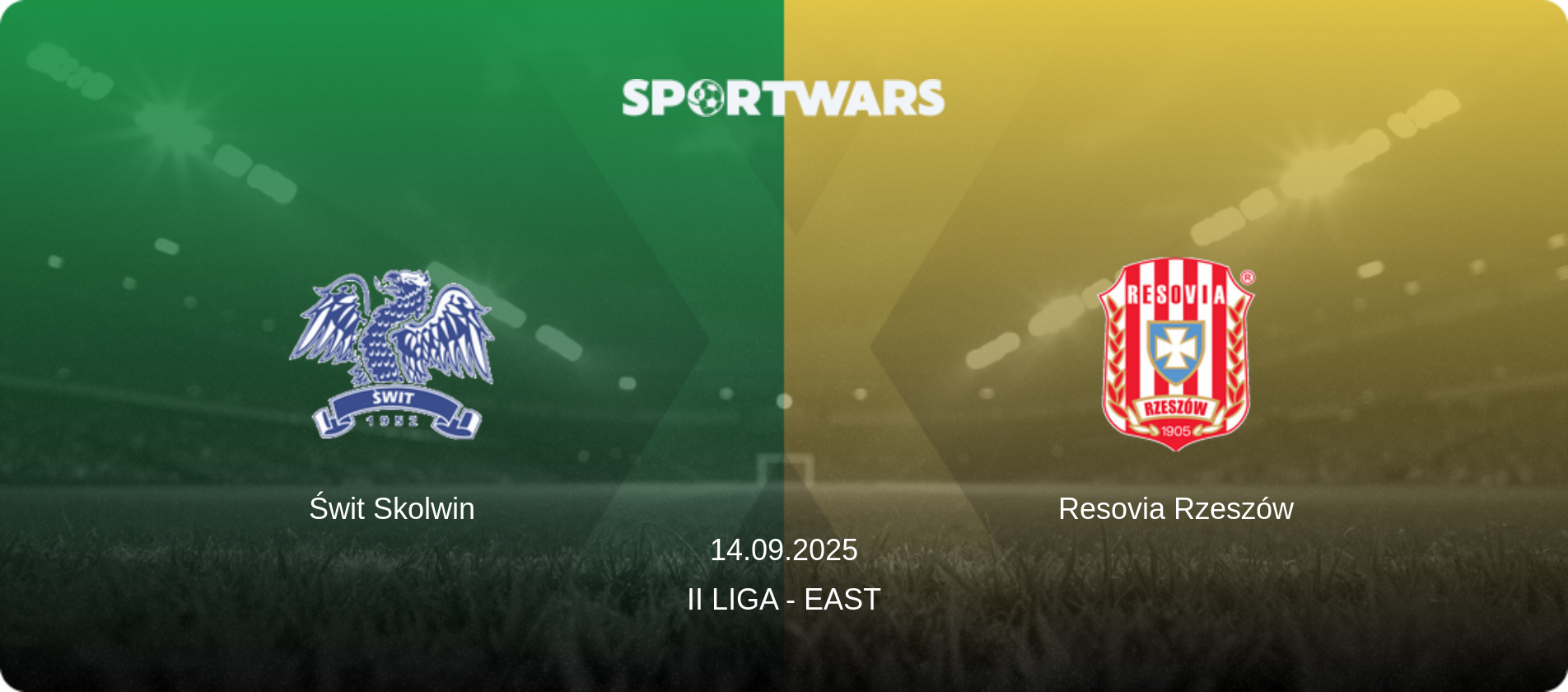 Świt Skolwin — Resovia Rzeszów, 14.09.2025 — II Liga - East (match preview)