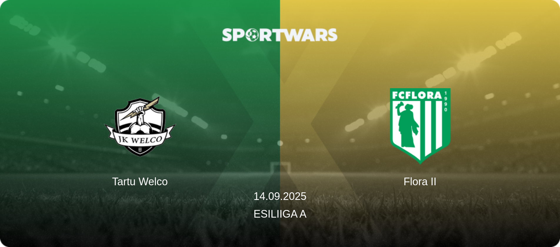 Tartu Welco — Flora II, 14.09.2025 — Esiliiga A (match preview)
