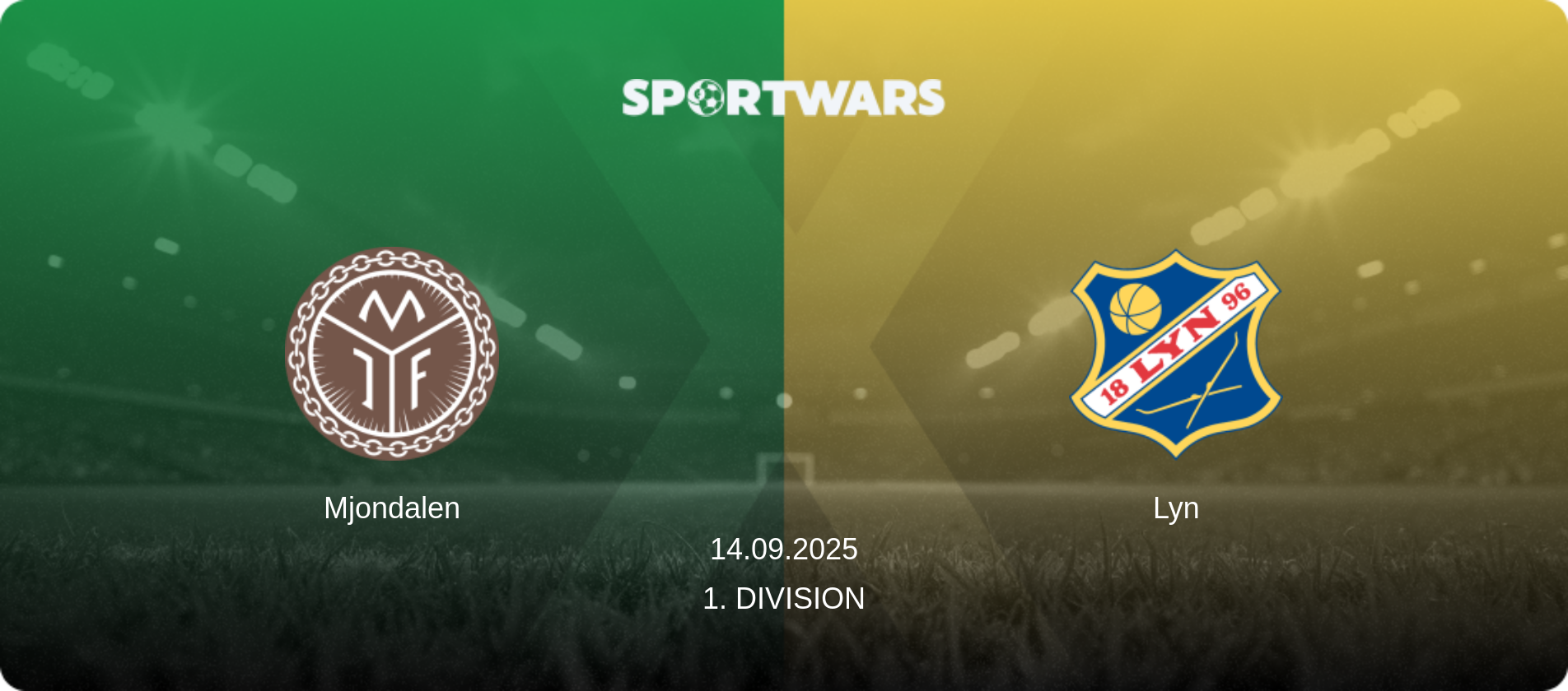 Mjondalen — Lyn, 14.09.2025 — 1. Division (match preview)