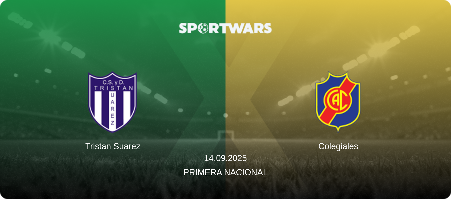 Tristan Suarez — Colegiales, 14.09.2025 — Primera Nacional (match preview)