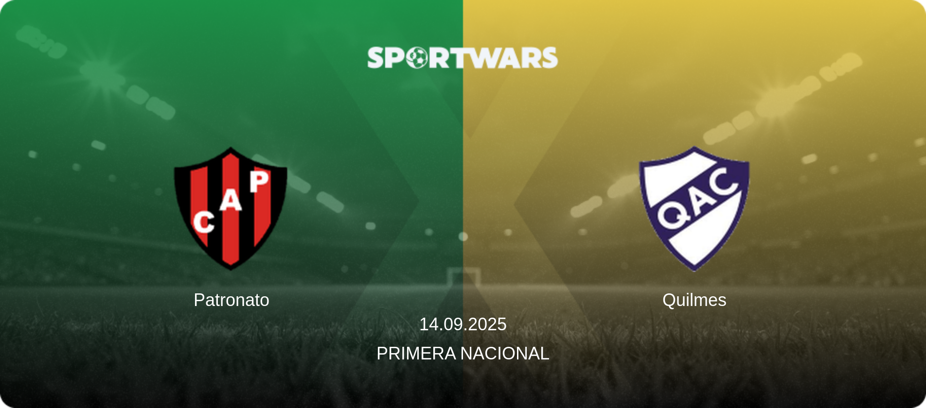Patronato — Quilmes, 14.09.2025 — Primera Nacional (match preview)