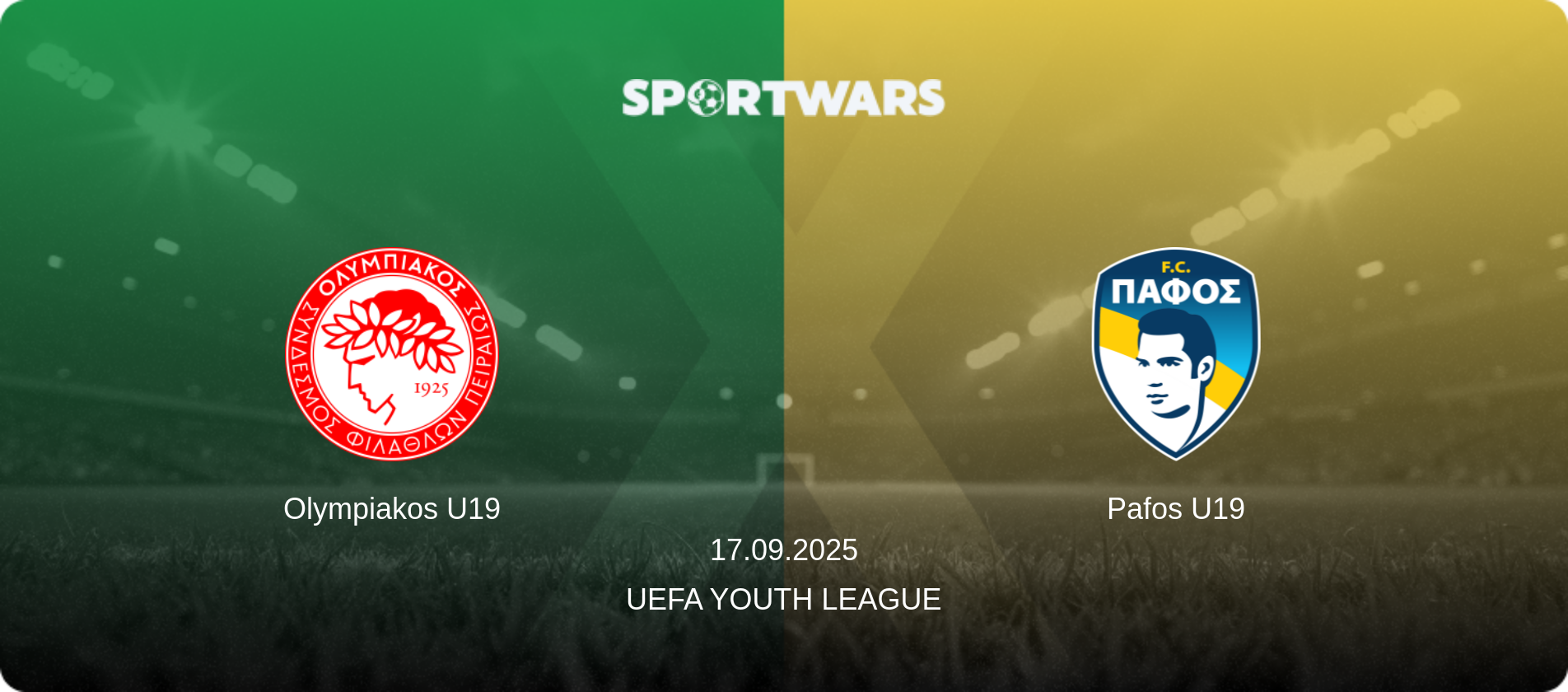 Olympiakos U19 — Pafos U19, 17.09.2025 — UEFA Youth League (match preview)