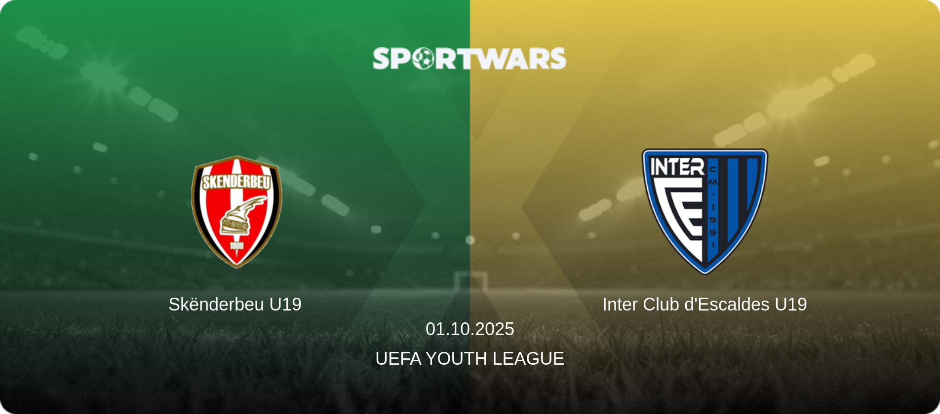 Skënderbeu U19 — Inter Club d'Escaldes U19, 01.10.2025 — UEFA Youth League (match preview)