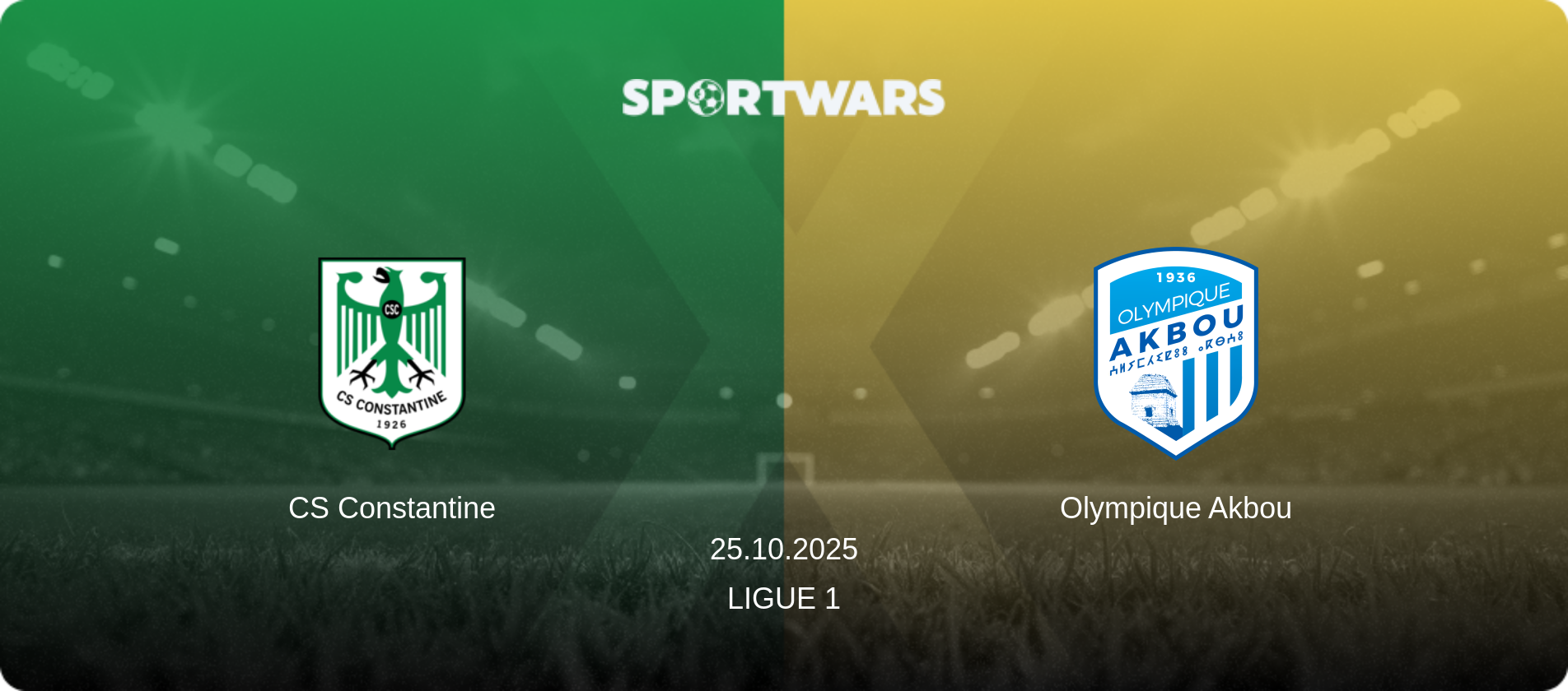 CS Constantine — Olympique Akbou, 25.10.2025 — Ligue 1 (match preview)