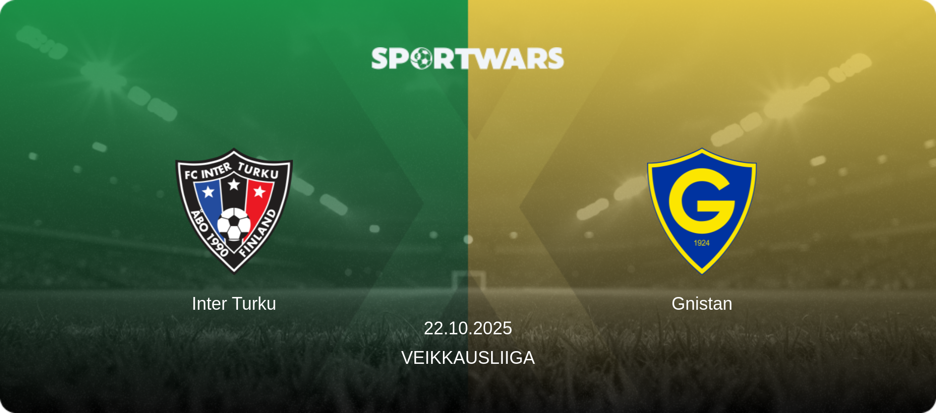 Inter Turku — Gnistan, 22.10.2025 — Veikkausliiga (match preview)