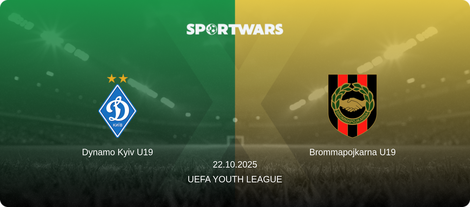 Dynamo Kyiv U19 — Brommapojkarna U19, 22.10.2025 — UEFA Youth League (match preview)