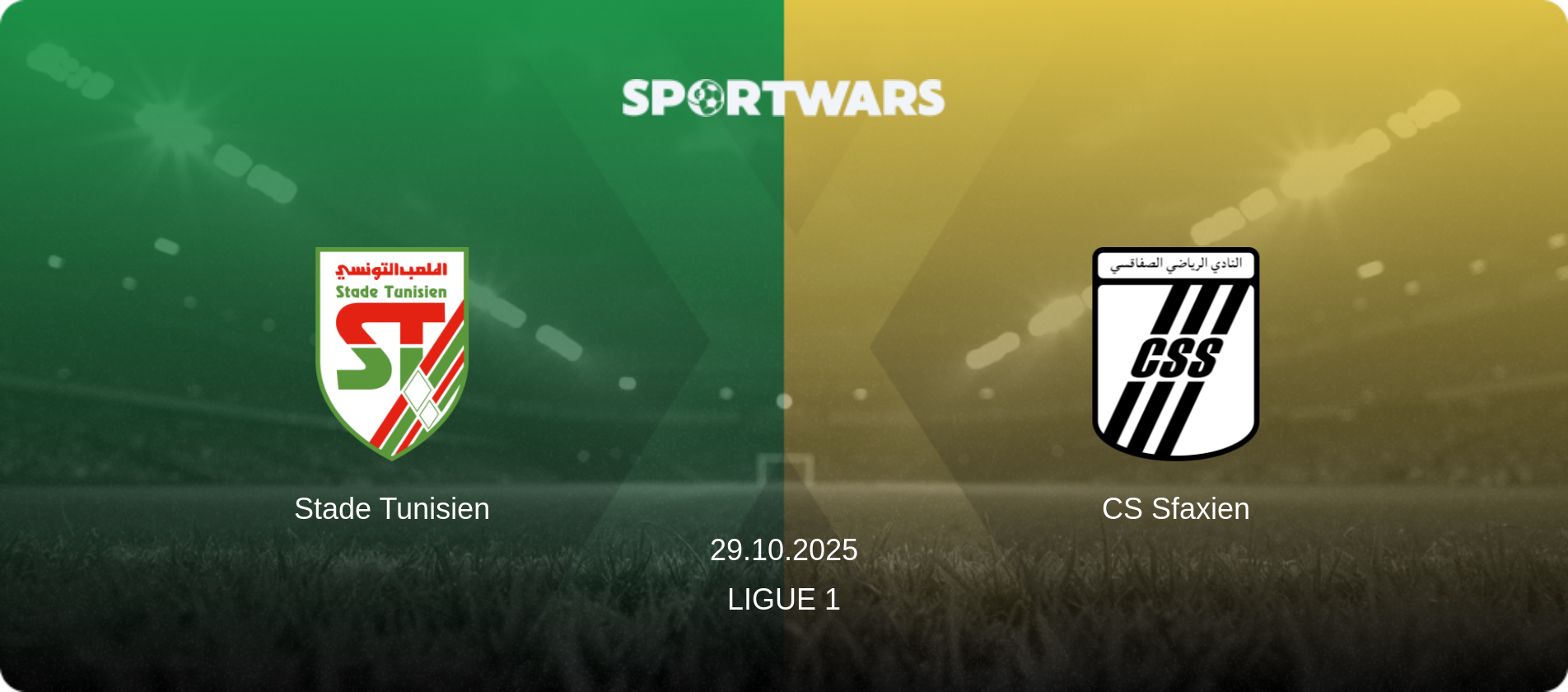 Stade Tunisien — CS Sfaxien, 29.10.2025 — Ligue 1 (match preview)