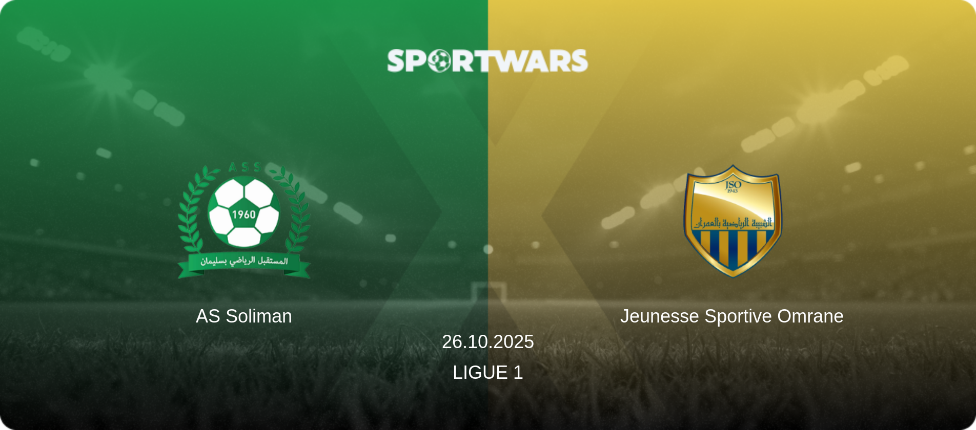 AS Soliman — Jeunesse Sportive Omrane, 26.10.2025 — Ligue 1 (match preview)