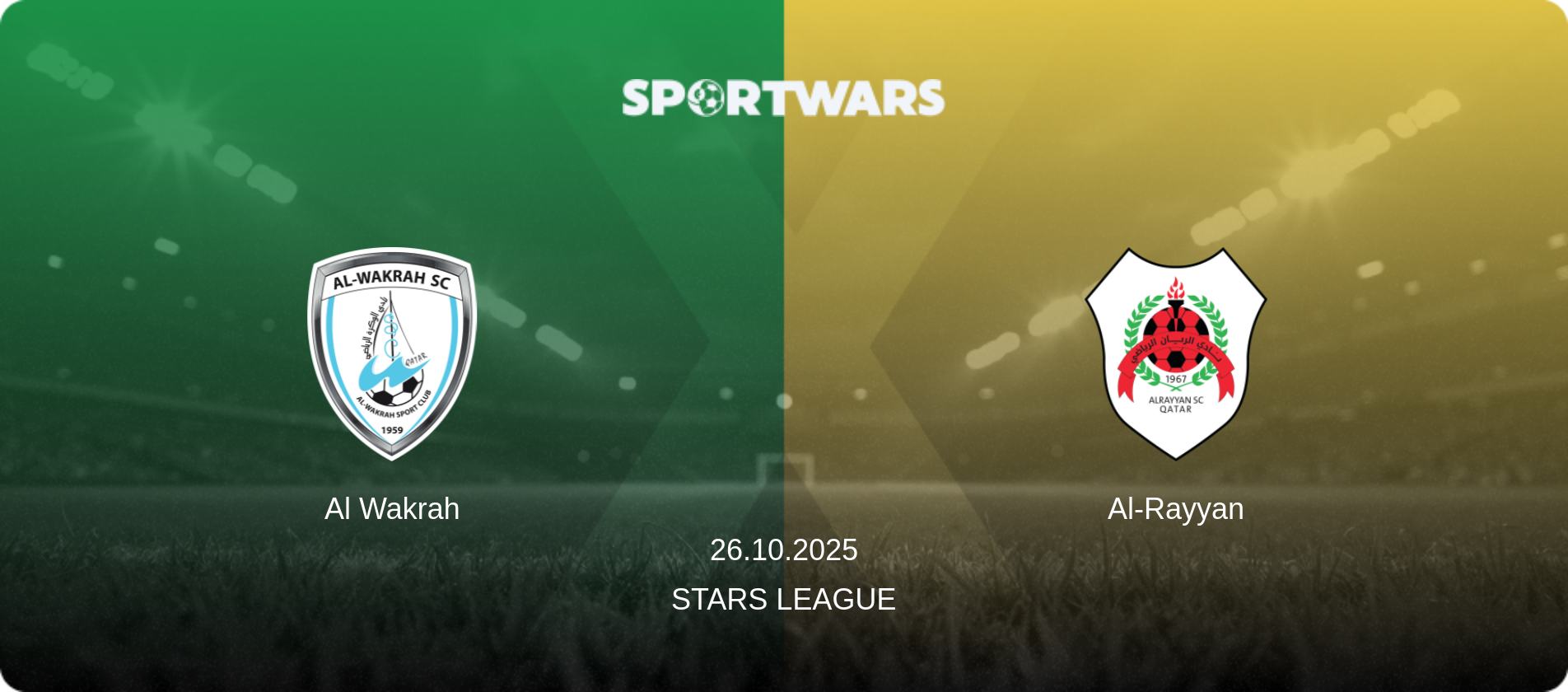 Al Wakrah — Al-Rayyan, 26.10.2025 — Stars League (match preview)