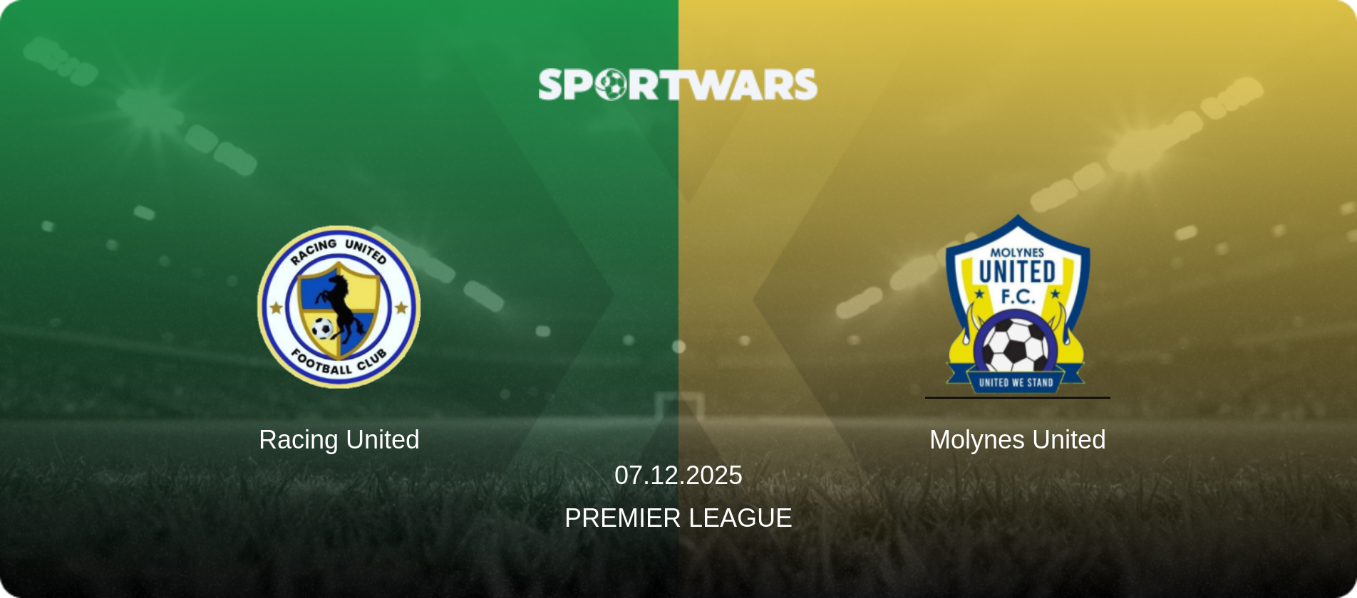 Racing United — Molynes United, 07.12.2025 — Premier League (match preview)