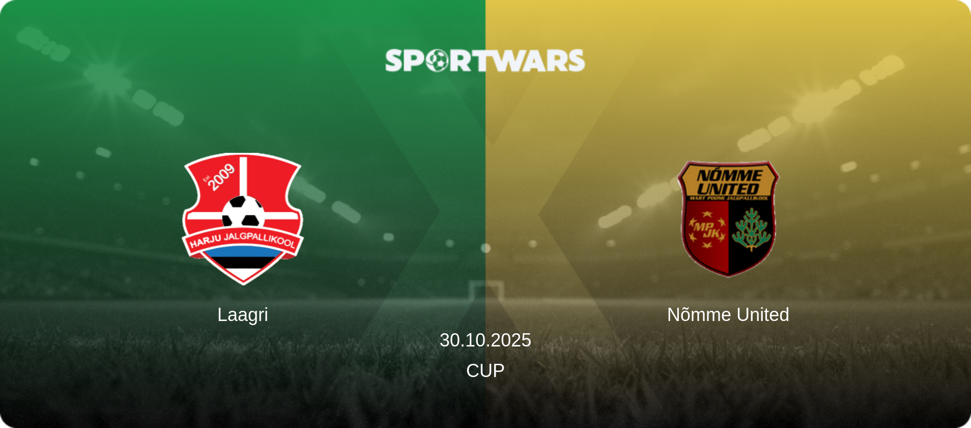 Laagri — Nõmme United, 30.10.2025 — Cup (match preview)