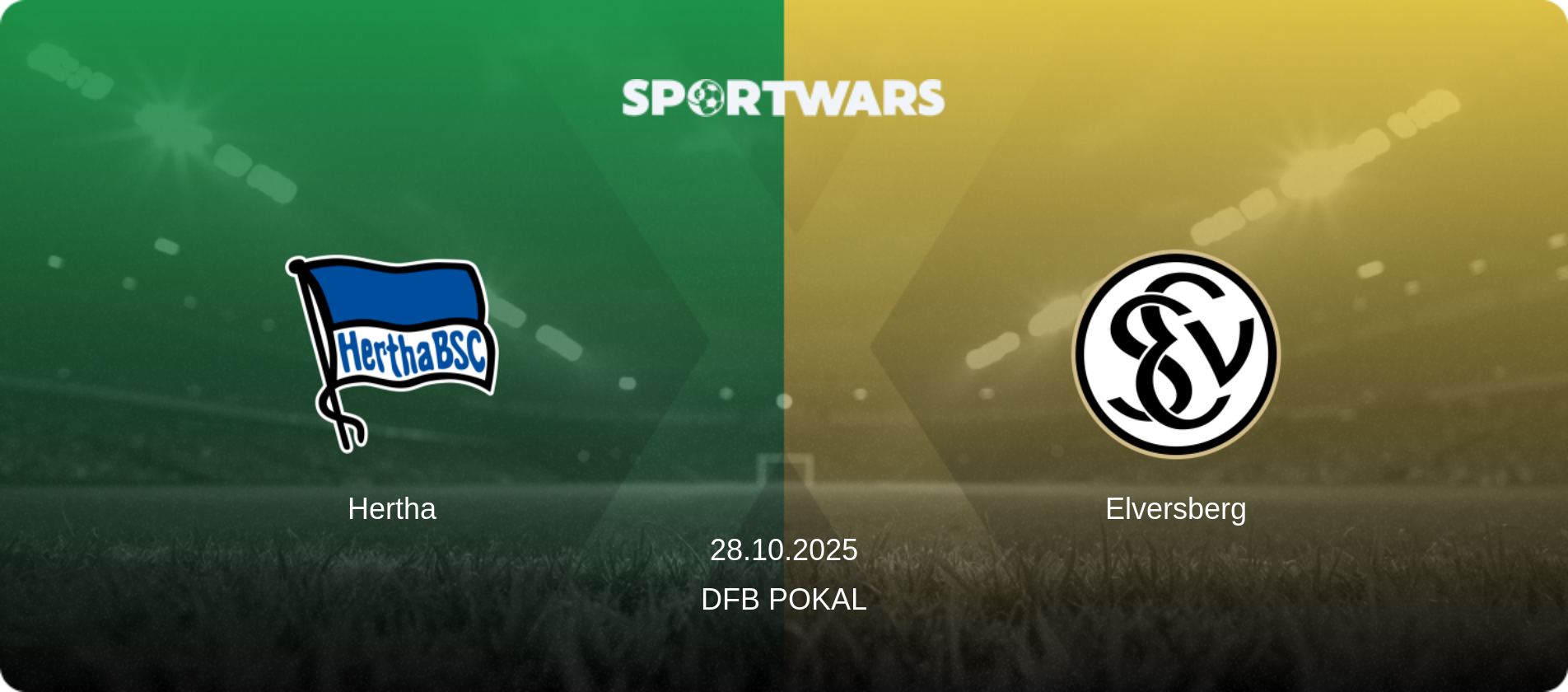 Hertha — Elversberg, 28.10.2025 — DFB Pokal (match preview)