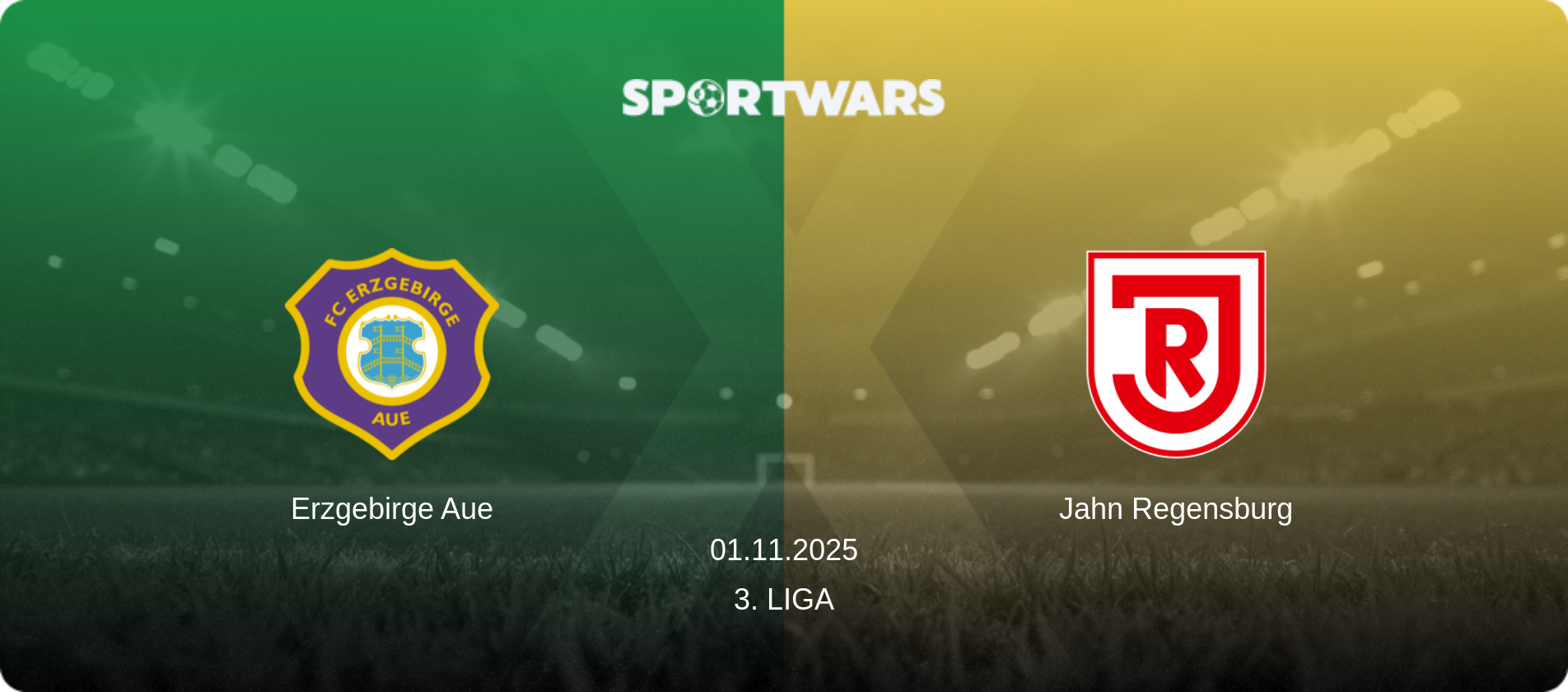 Erzgebirge Aue — Jahn Regensburg, 01.11.2025 — 3. Liga (match preview)