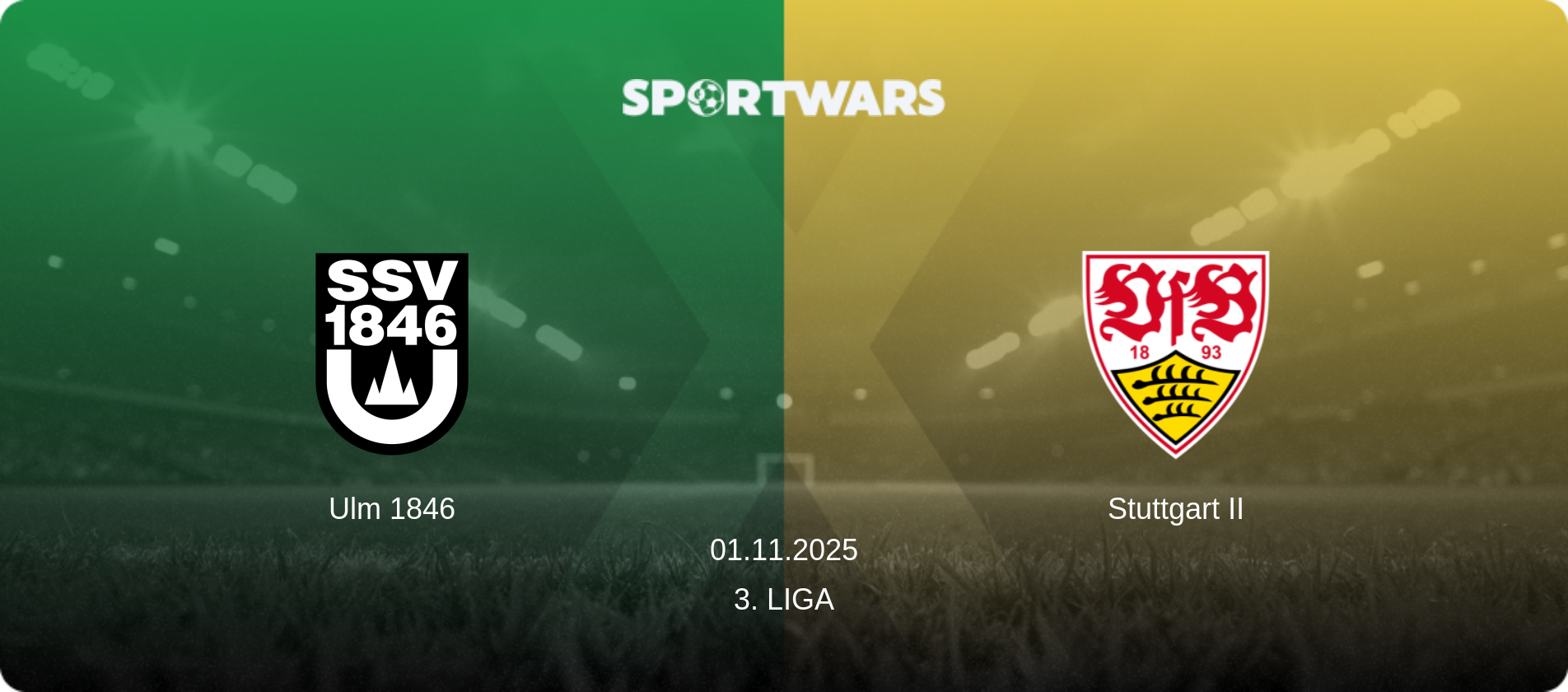 Ulm 1846 — Stuttgart II, 01.11.2025 — 3. Liga (match preview)