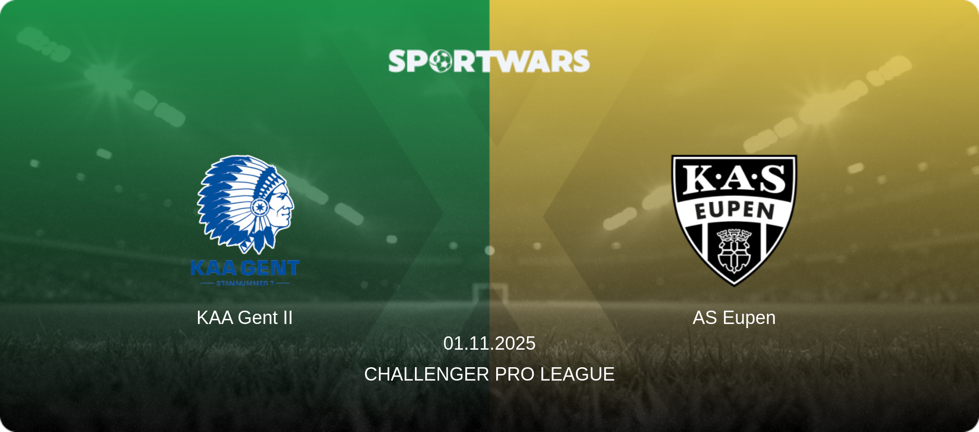 KAA Gent II — AS Eupen, 01.11.2025 — Challenger Pro League (match preview)