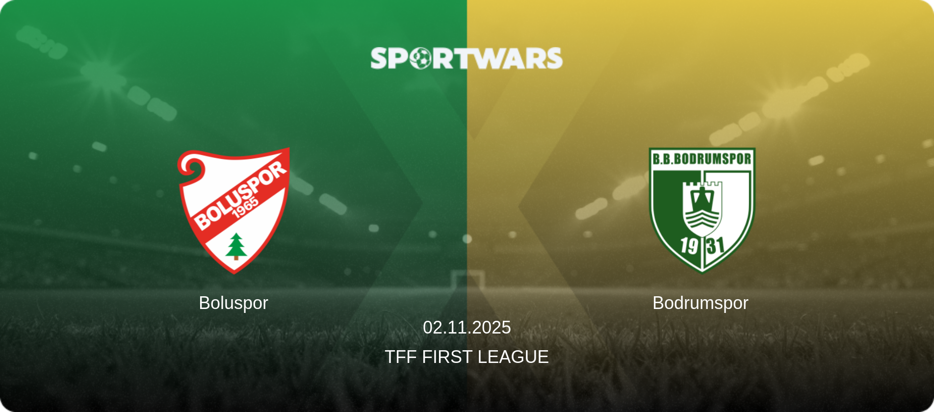 Boluspor — Bodrumspor, 02.11.2025 — TFF First League (match preview)
