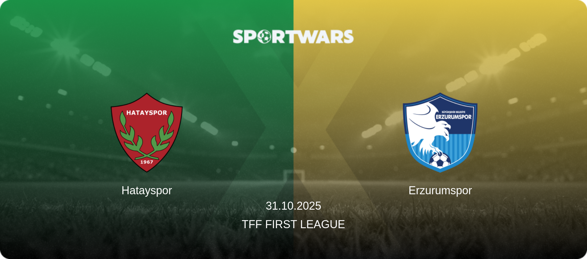 Hatayspor — Erzurumspor, 31.10.2025 — TFF First League (match preview)