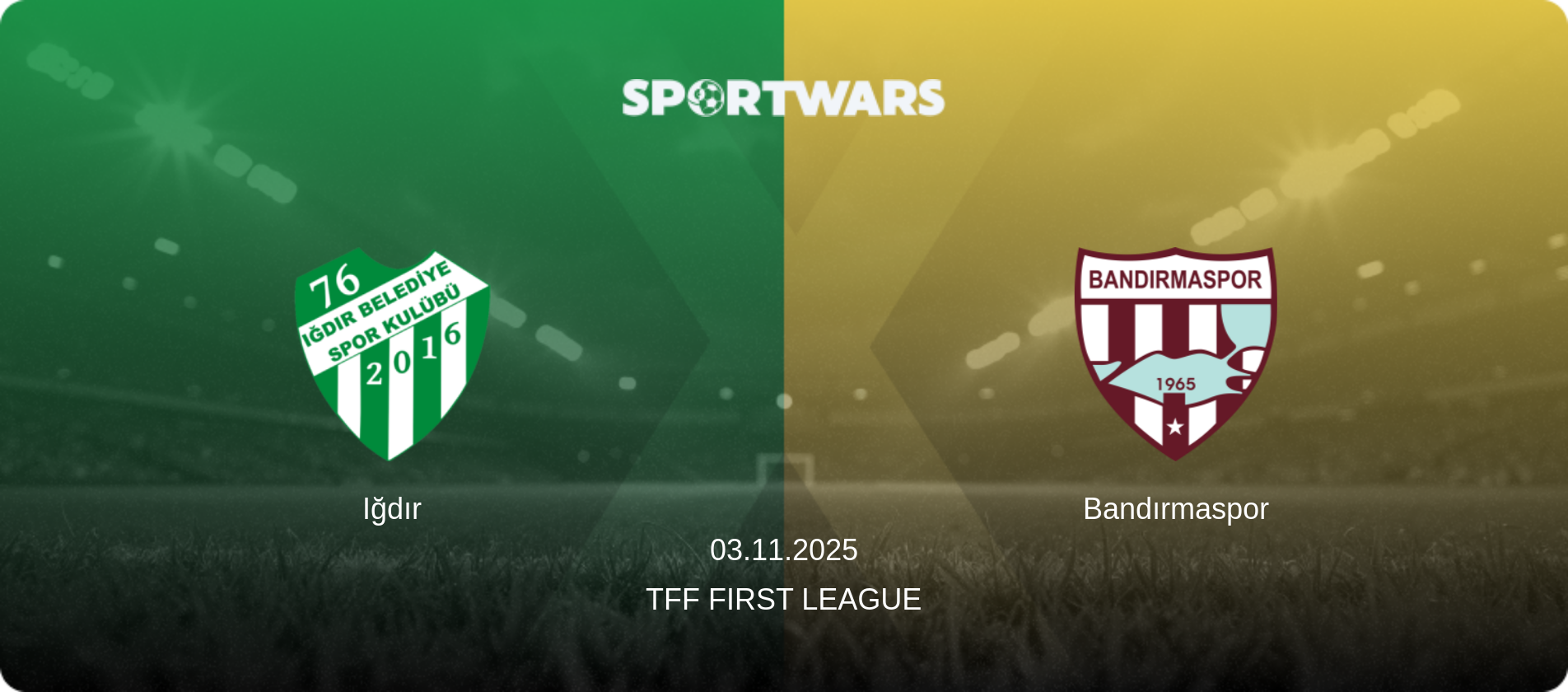 Iğdır — Bandırmaspor, 03.11.2025 — TFF First League (match preview)