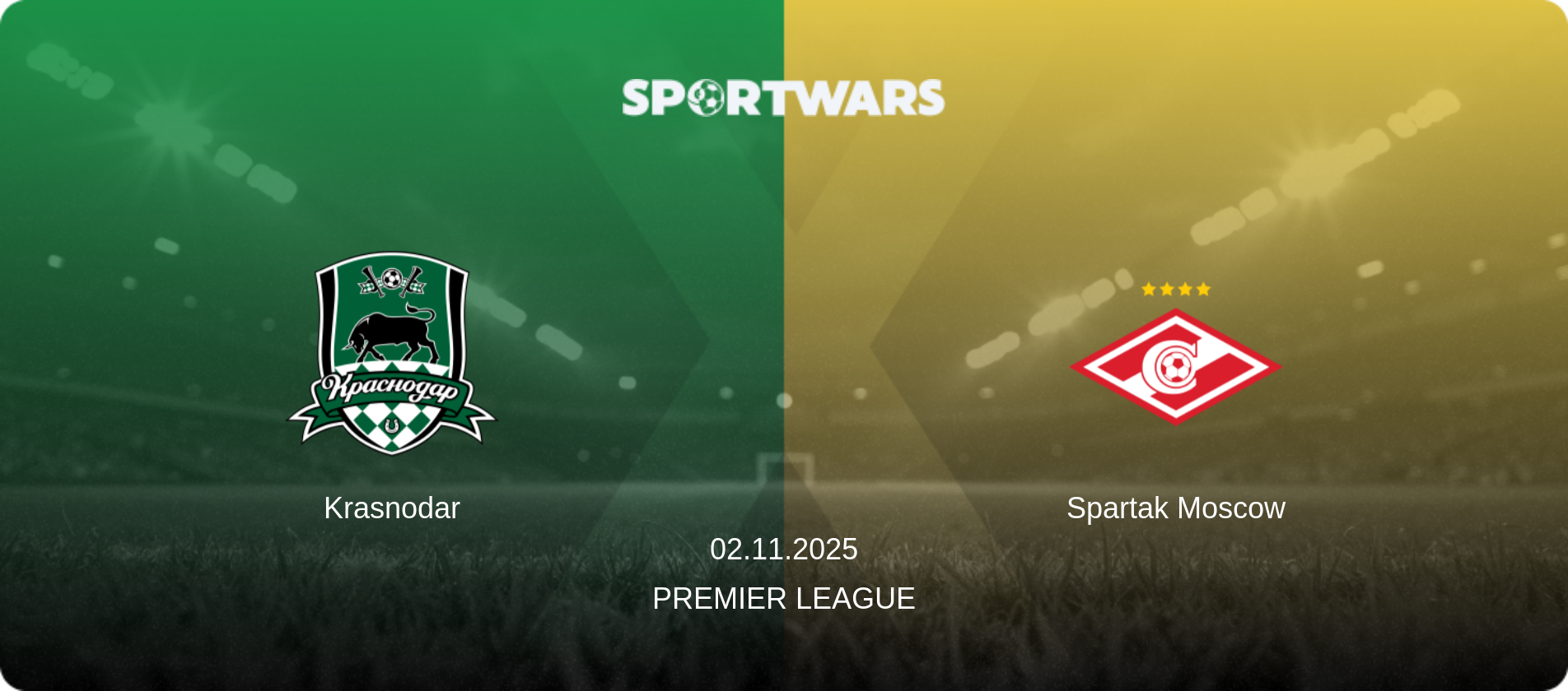 Krasnodar — Spartak Moscow, 02.11.2025 — Premier League (match preview)