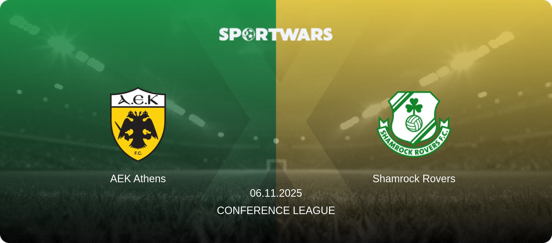 AEK Athens — Shamrock Rovers, 06.11.2025 — Conference League (match preview)
