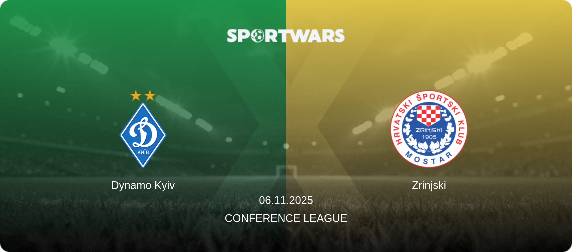 Dynamo Kyiv — Zrinjski, 06.11.2025 — Conference League (match preview)