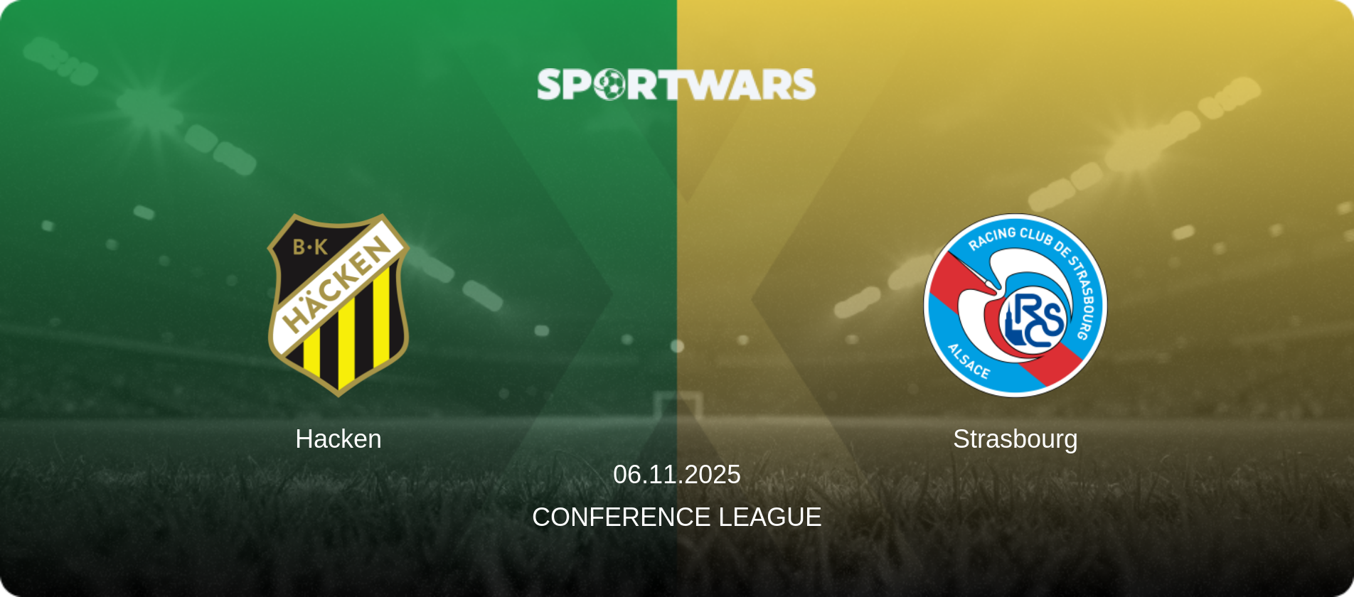 Hacken — Strasbourg, 06.11.2025 — Conference League (match preview)