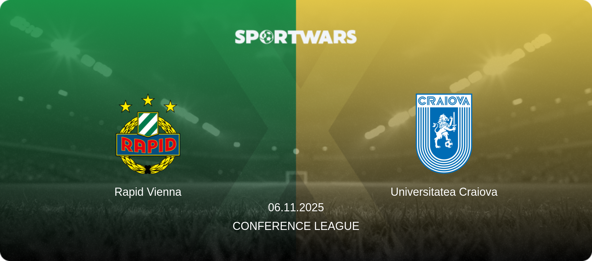 Rapid Vienna — Universitatea Craiova, 06.11.2025 — Conference League (match preview)