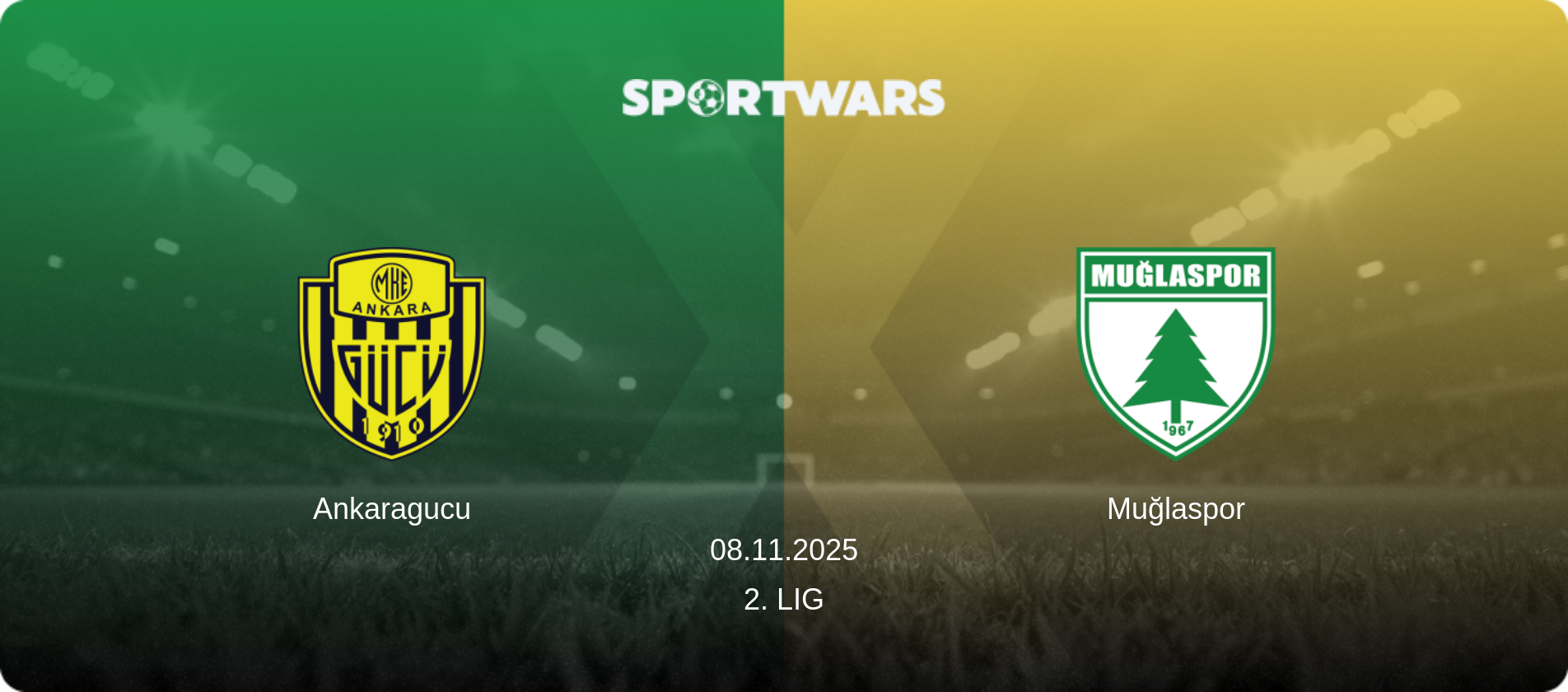 Ankaragucu — Muğlaspor, 08.11.2025 — 2. Lig (match preview)