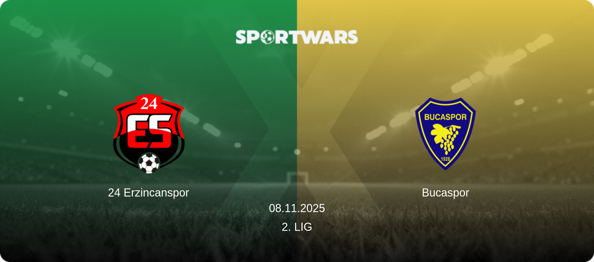 24 Erzincanspor — Bucaspor, 08.11.2025 — 2. Lig (match preview)
