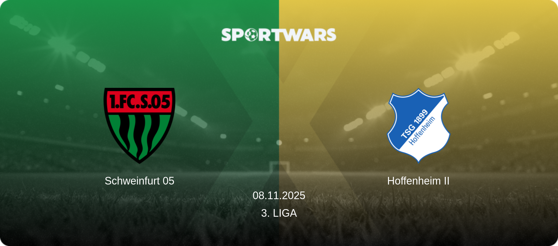 Schweinfurt 05 — Hoffenheim II, 08.11.2025 — 3. Liga (match preview)