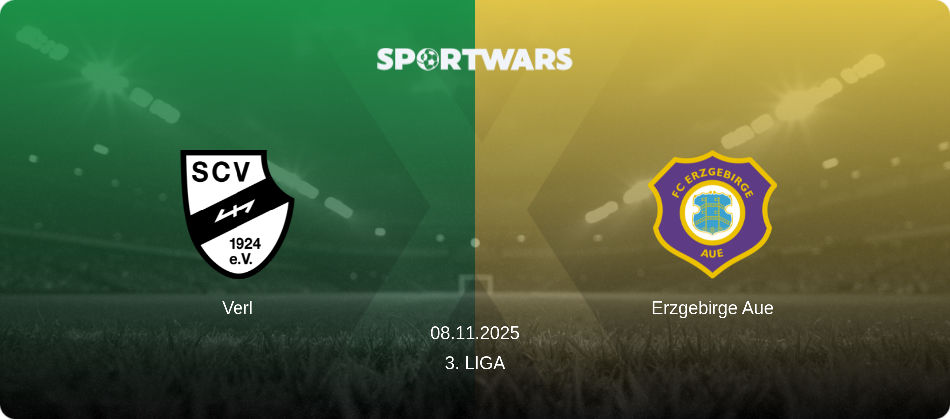 Verl — Erzgebirge Aue, 08.11.2025 — 3. Liga (match preview)